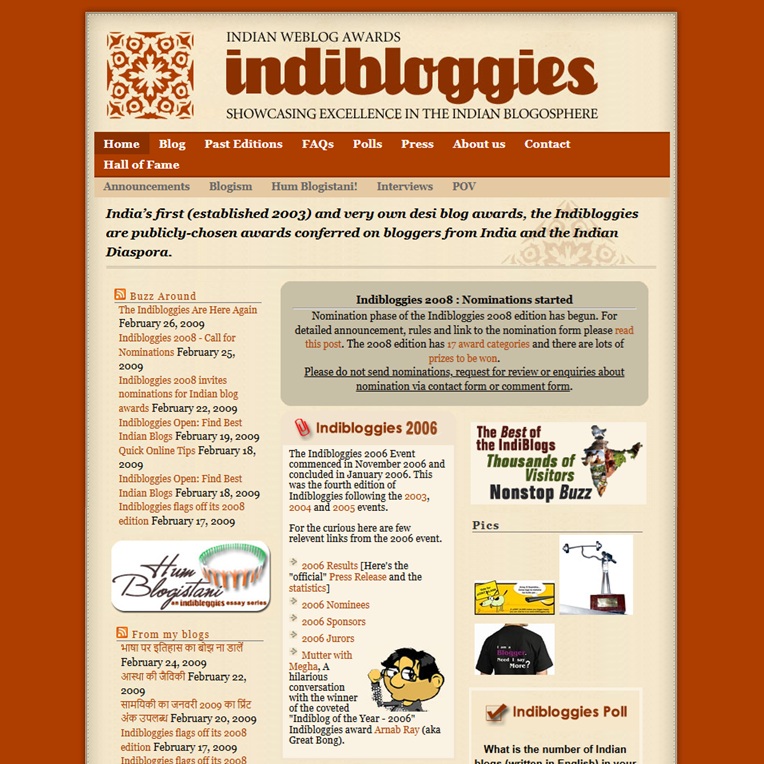 The Indibloggies